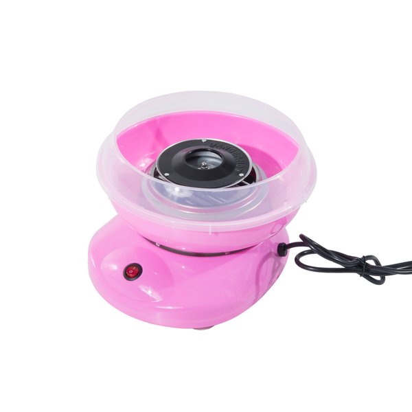 450W Portable Mini Stainless Steel Electric Cotton Candy Maker Candy Floss Machine - Pink