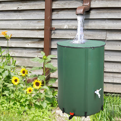 100 Gallon Folding Rain Barrel Water Collector Green 28835473