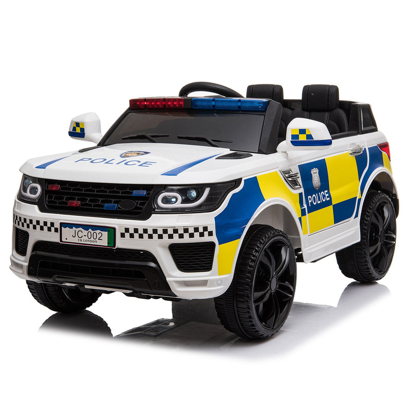 Dual Drive 12V 7A.h Police Car with 2.4G Remote Control White 47331340