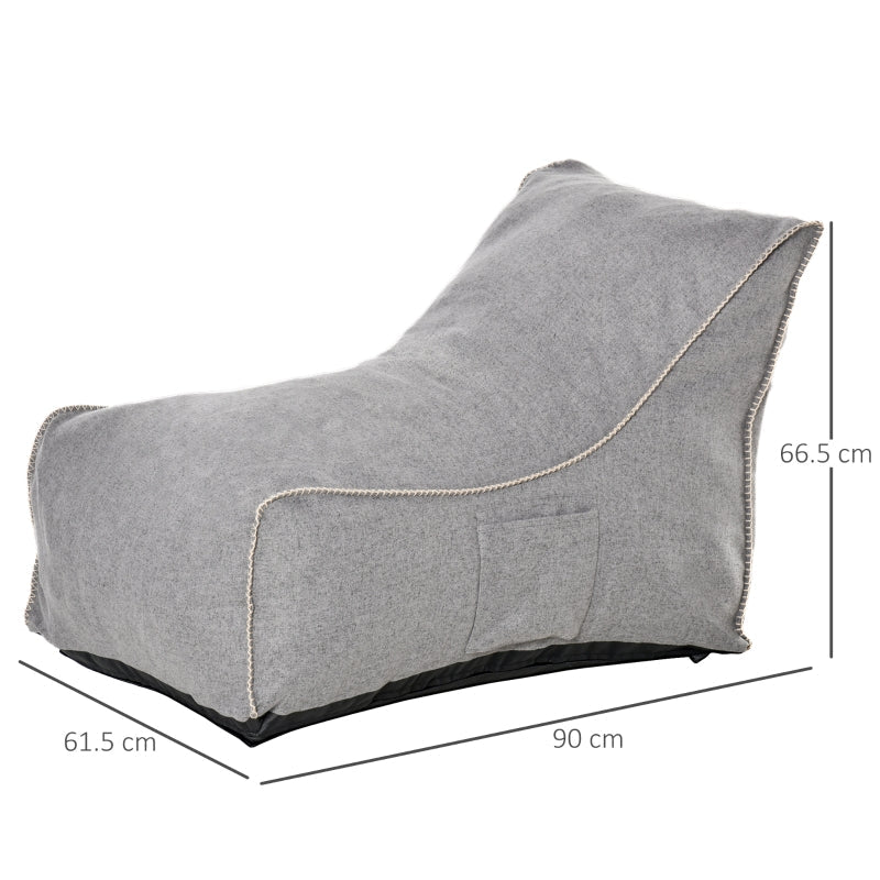 Large Boxy Beanie Chair - Grey