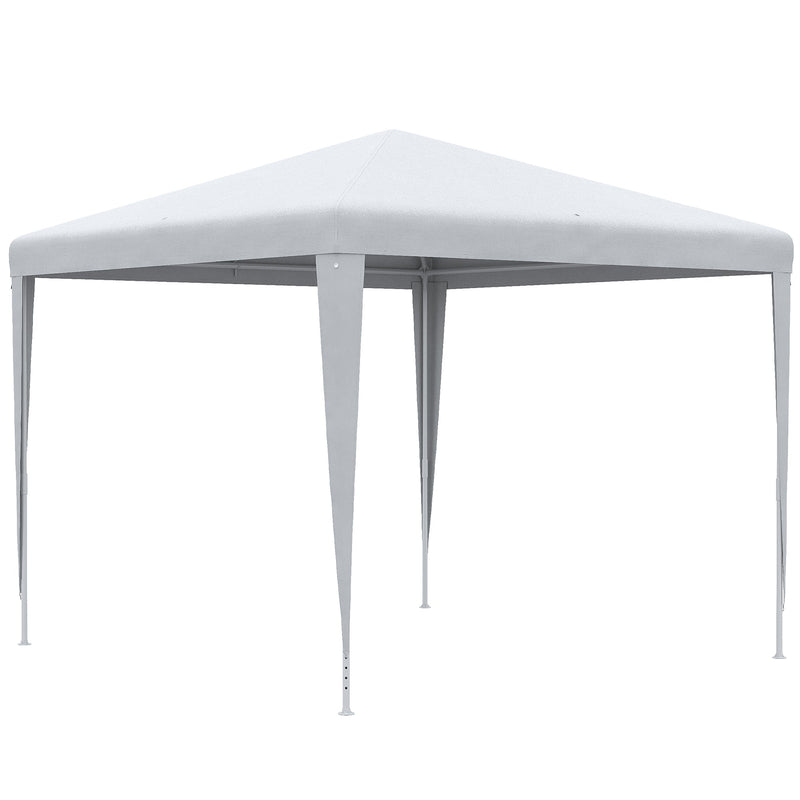 Outsunny 2.7m x 2.7m Garden Gazebo Marquee Party Tent Wedding Canopy Outdoor, White