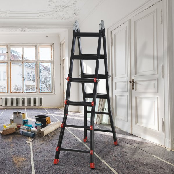 4M Aluminium Telescopic Extendable Ladder W/ Non-Slip Feet