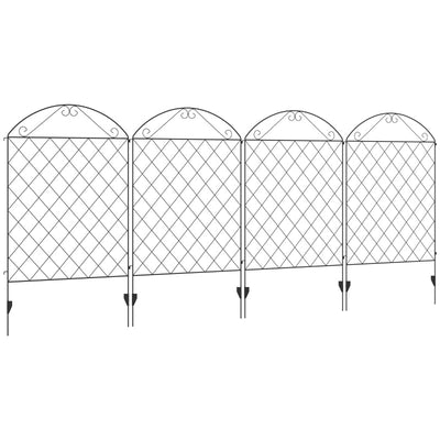 Decorative Garden Fencing, Black