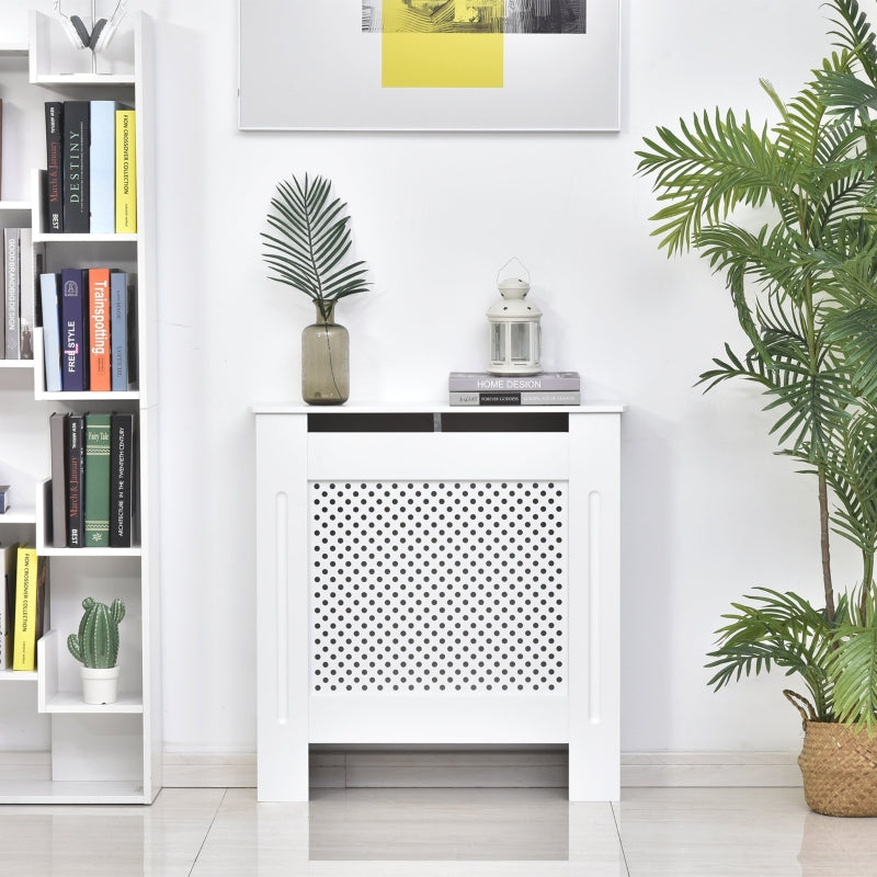 Small MDF Wood Radiator Cover -White