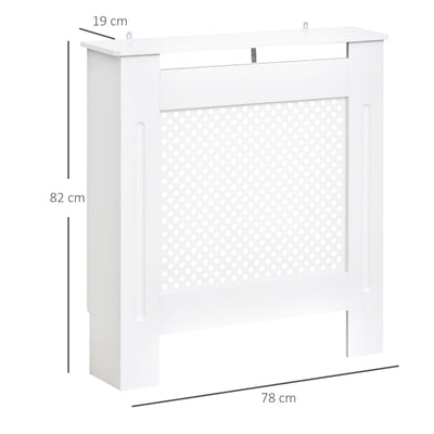 Small MDF Wood Radiator Cover -White