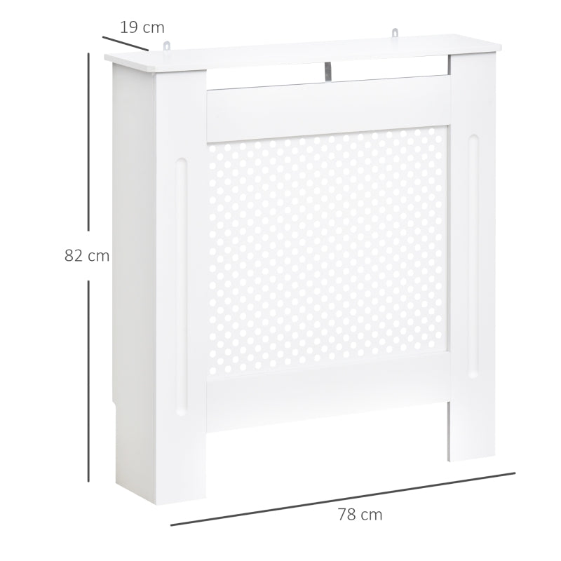 Small MDF Wood Radiator Cover -White