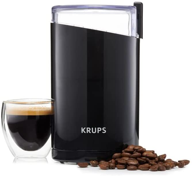 Krups Coffee mill F203438 Electric, Coffee, Nuts and spice grinder, One touch button, Black [Energy Class A]