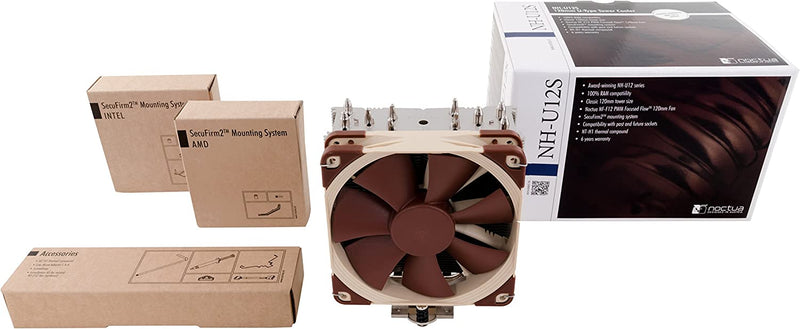 Noctua NH-U12S, Premium CPU Cooler with NF-F12 120mm Fan (Brown)