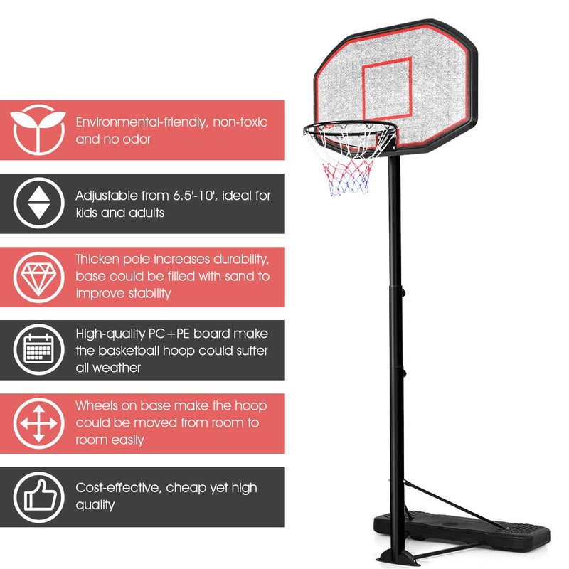 3m Adjustable Basketball Hoop