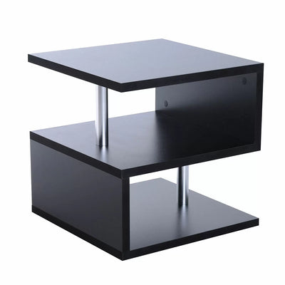 S-Shape Cube Side Table - Black or White