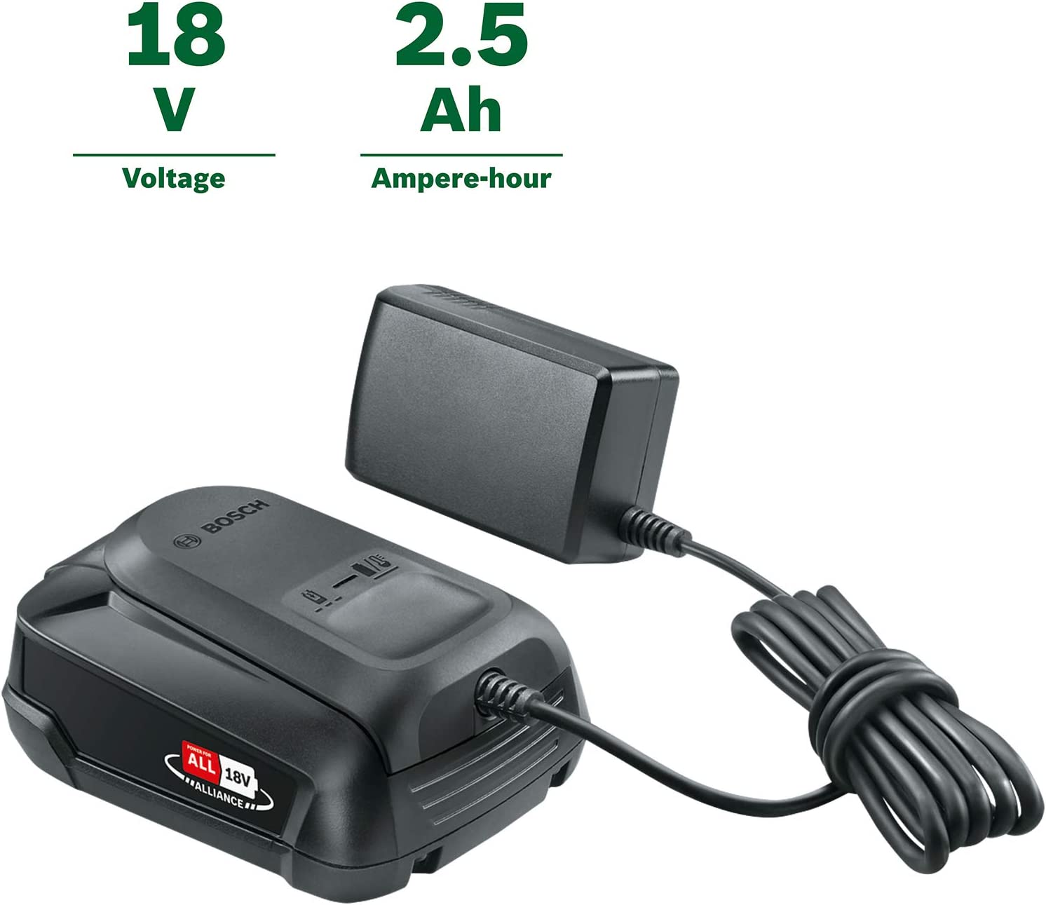 Bosch Home and Garden Battery and Charger Starter Set PBA 18 V (18