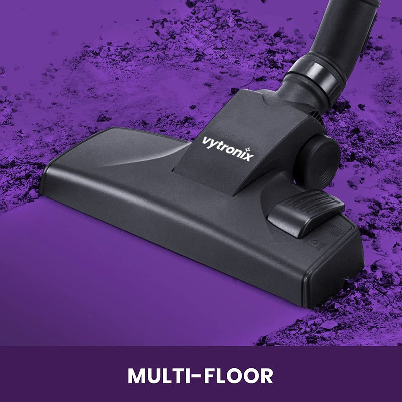 VYTRONIX VTBC01 Compact Cylinder Vacuum Cleaner | Lightweight, Bagless Cyclonic Vacuum with HEPA Filter