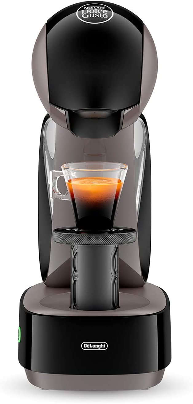 DeLonghi Nescafé Dolce Gusto Infinissima Pod Capsule Coffee Machine, Espresso, Cappuccino and more,1.2 Liters, EDG260.G, Black & Charcoal