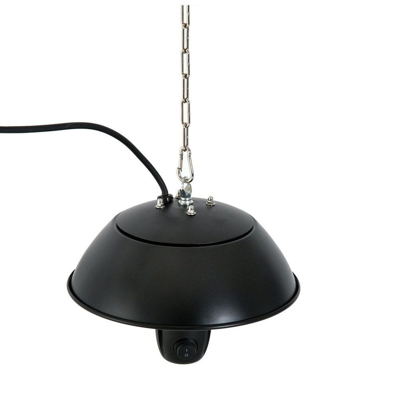 Ceiling Heater Hanging Halogen 600W Electric - Black