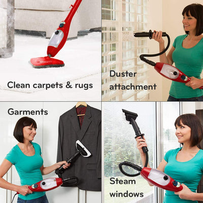 H2O X5 Steam Mop and Handheld Steam Cleaner for Floors, Carpets, Windows, Upholstery, Kitchens & Bathrooms