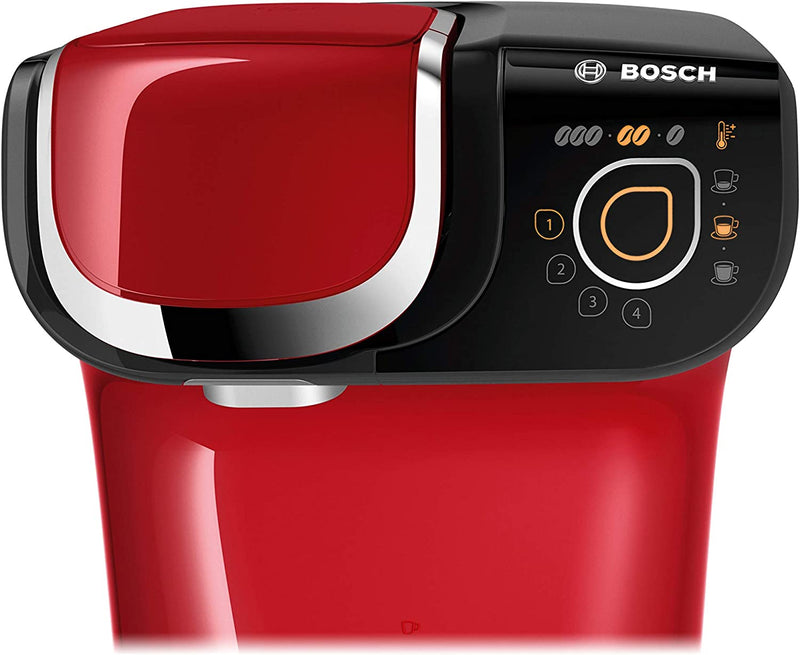 Tassimo Bosch My Way 2 TAS6503GB Coffee Machine, 1500 Watt, 1.3 Litre - Red