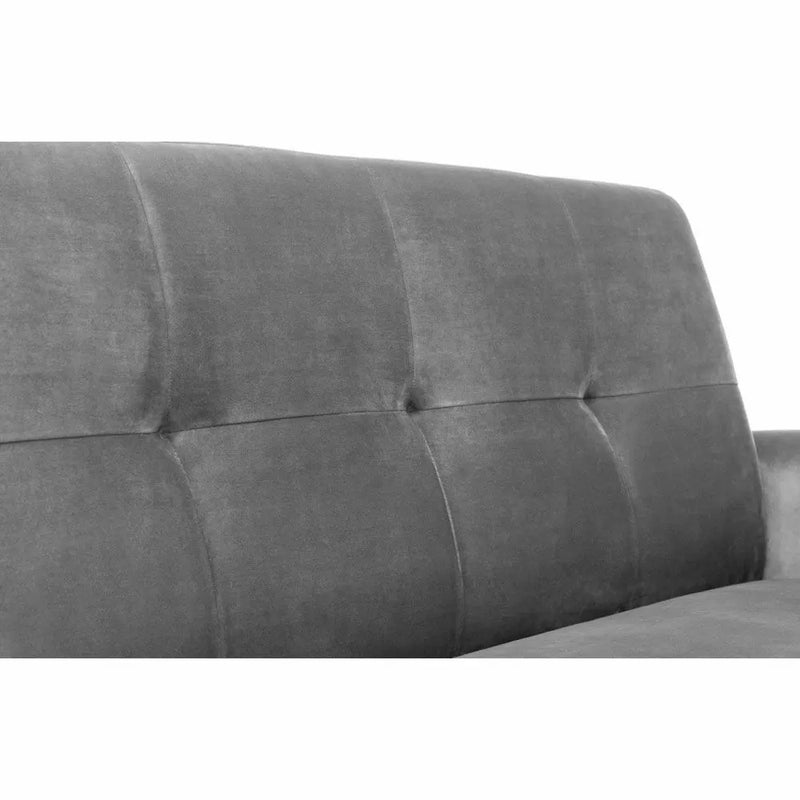 Monza Compact 2 Seater Retro Sofa - Dark Grey