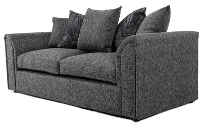 Byron 3 Seater Sofa - Black Dundee