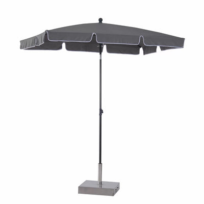 Rectangular Aluminium Sun Parasol Umbrella - Grey or Red