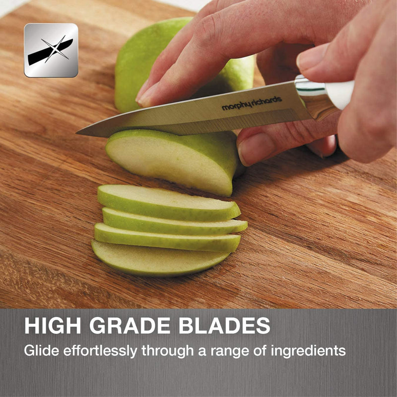 Morphy Richards Accents 46290 5 Piece Knife Block with High Grade Polished Stainless Steel Knives