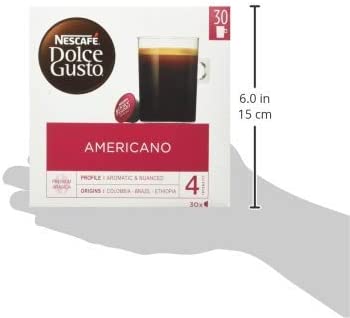 NESCAFE Dolce Gusto Cafe Au Lait Coffee Pods - total of 90 Coffee Capsules  - Coffee with Milk - Medium Roasted Coffee - Coffee Intensity 7 (3 Packs)