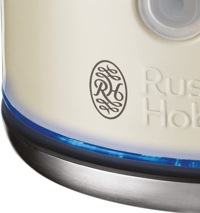 Russell Hobbs 20461 Quiet Boil Kettle, Cream, 3000W, 1.7 Litres [Energy Class A]