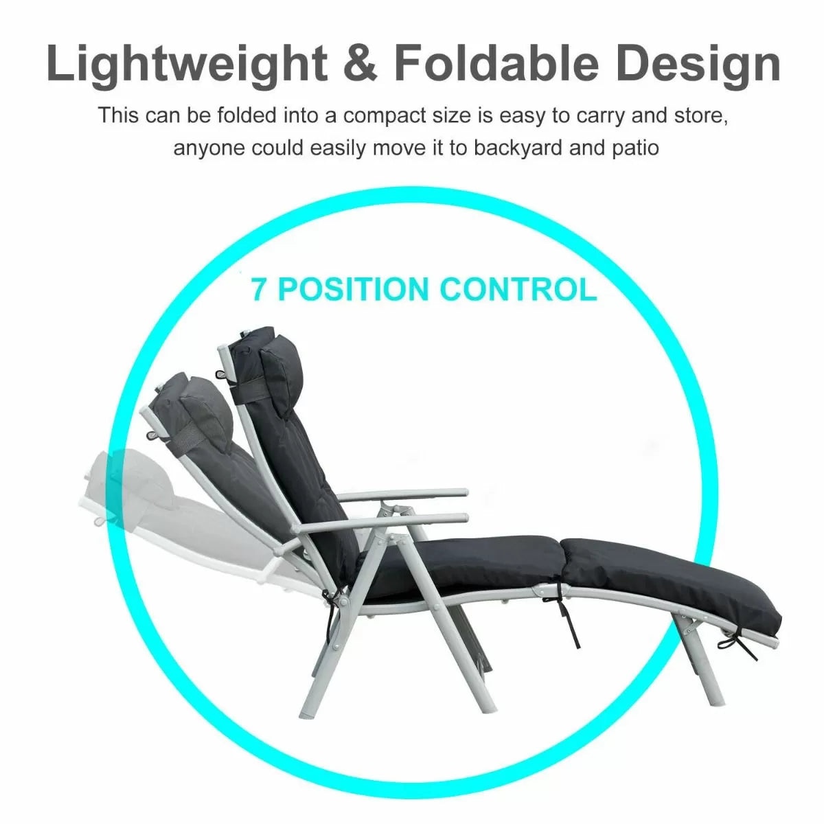 Compact sun online lounger