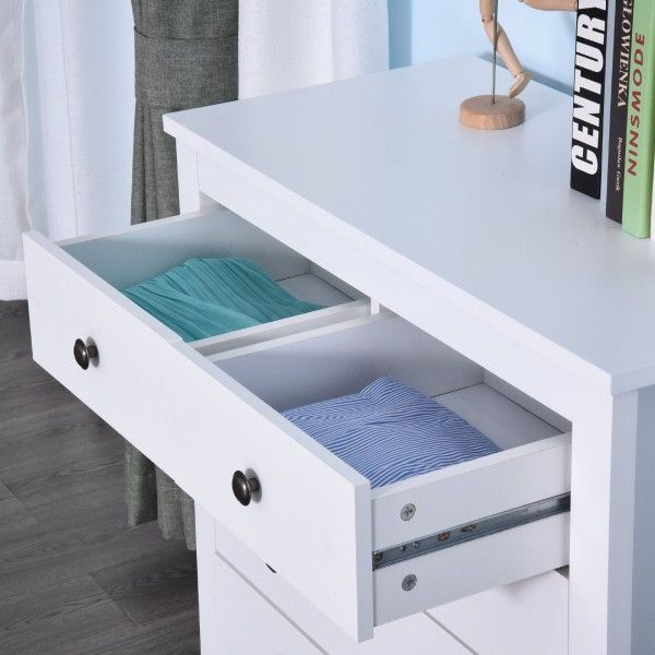 5-Drawer Storage Chest - White