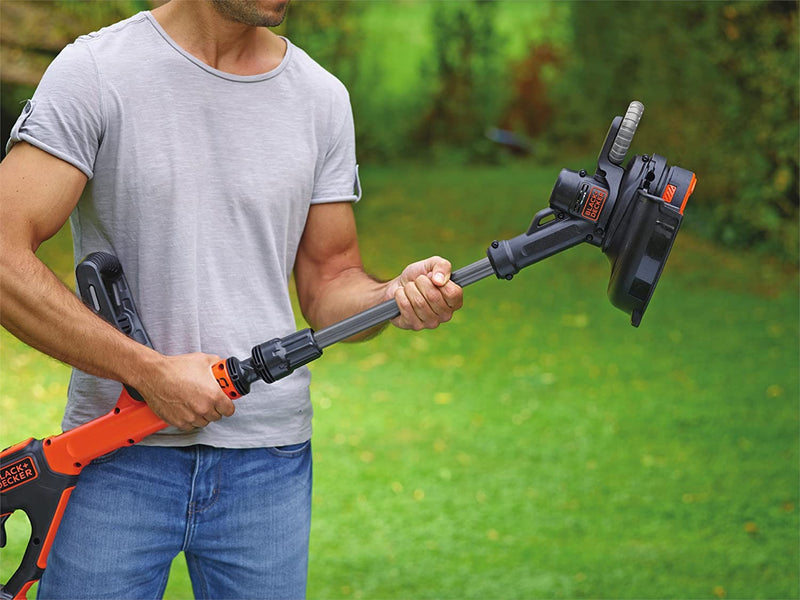 BLACK+DECKER Cordless Grass String Trimmer 28 cm Bare Unit 18 V Battery Not Included STC1820PCB-XJ