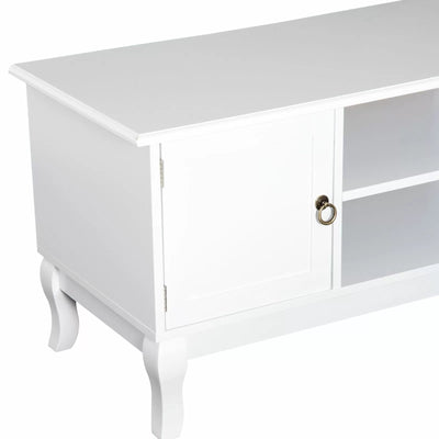 Veteran 2-Door TV Stand Cabinet - Ivory White