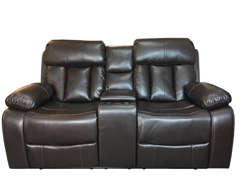 VANCOUVER Recliner 2 Seat Sofa in Leather Air - Chocolate