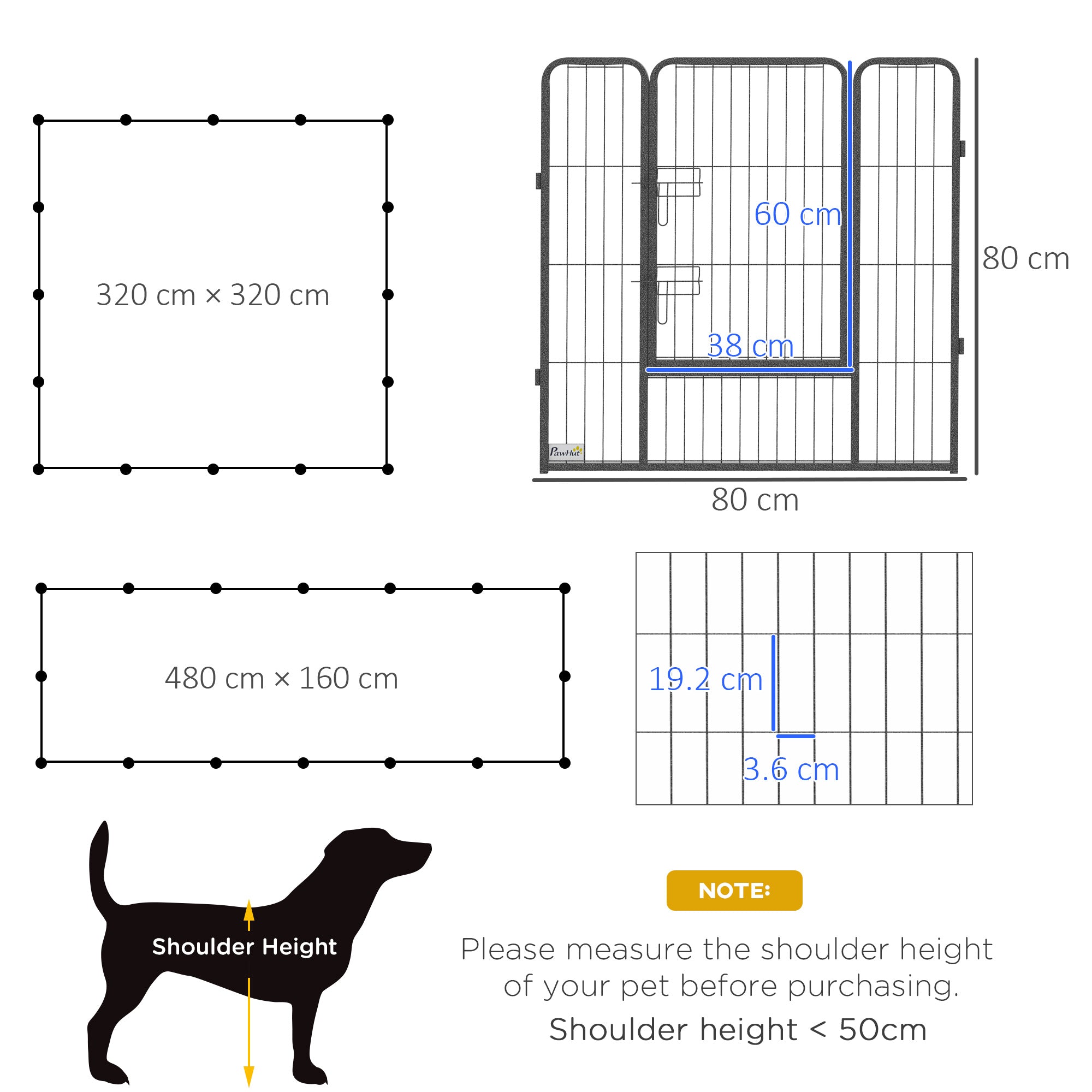 Rectangular cheap dog playpen