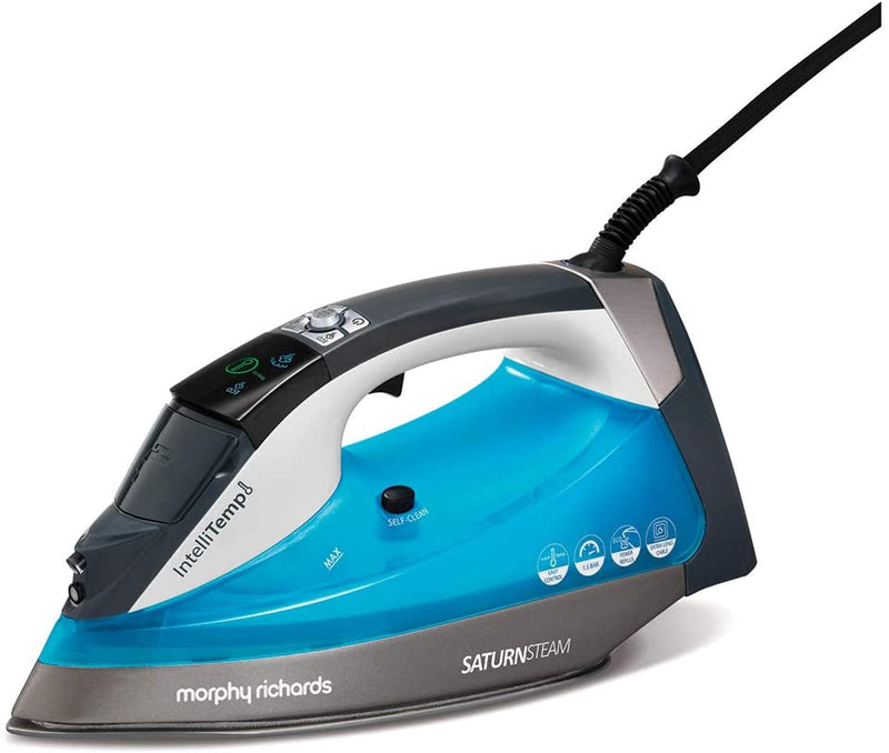 Morphy Richards 305003 Steam Iron with Intellitemp No Burns Guaranteed, 2400 W, 350 milliliters, Blue