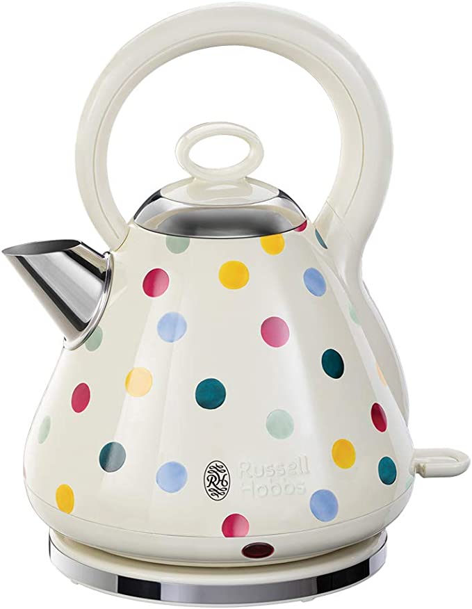 Russell Hobbs 21889 Emma Bridgewater Kettle, Polka Dot Cordless Electric Kettle, 3000 W