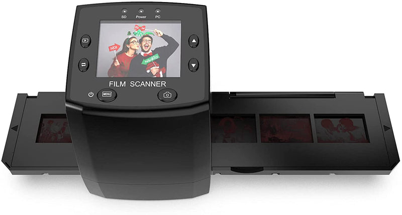 DIGITNOW! High Resolution 135 Film/Slide Scanner, Slide Viewer and Convert 35mm Negative Film &Slide to Digital JPEG Save into SD Card