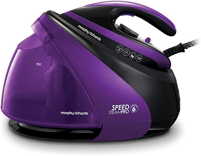 Morphy Richards 332100 Steam Generator Iron Easy Clean, De-Scale, Ceramic Soleplate, Lilac