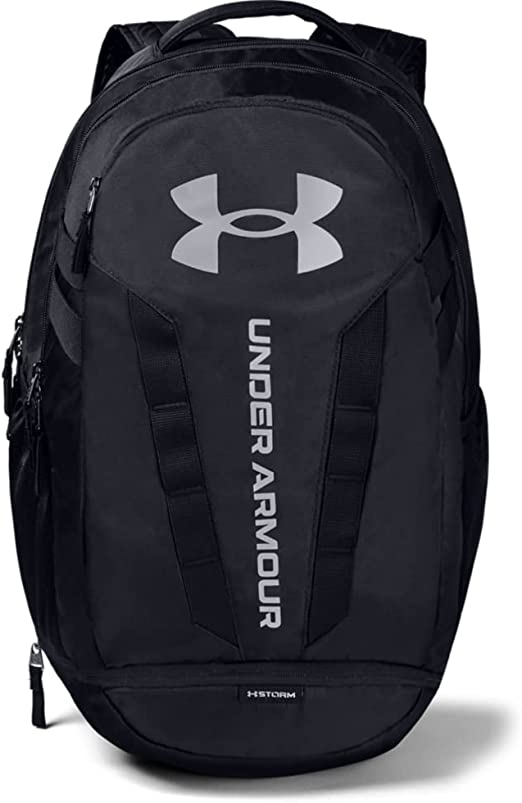 Under Armour Unisex Hustle 5. Durable and comfortable water resistant backpack, spacious laptop backpack - Black