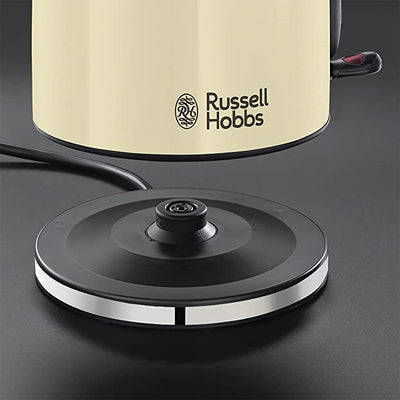 Russell Hobbs 20415 Stainless Steel Electric Kettle, 1.7 Litre, Cream