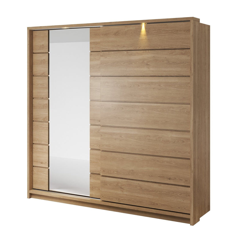 Artisan XV 2-Door Sliding Wardrobe 220cm - Shetland Oak