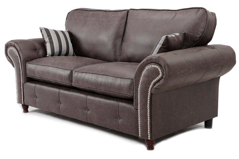 Oakland 3+2 Seater Plush Sofa Set - Charcoal