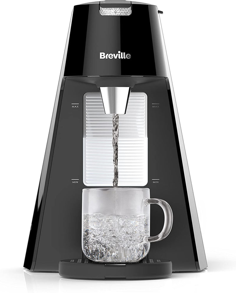 Breville HotCup Hot Water Dispenser | 3 kW Fast Boil | Adjustable Cup Height | 1.7 L | Gloss Black [VKT124] [Energy Class A]