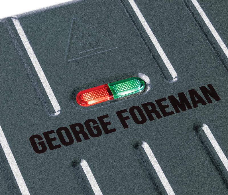 George Foreman Large Grey Steel Grill 25051