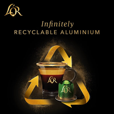 L'OR Espresso Onyx - Intensity 12 - Nespresso Compatible Coffee Capsules (Pack of 10, 100 Capsules in Total)