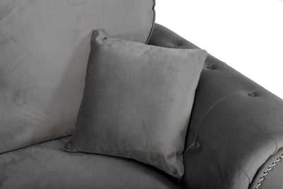 Oakland 2C1 Corner Sofa - Plush Grey