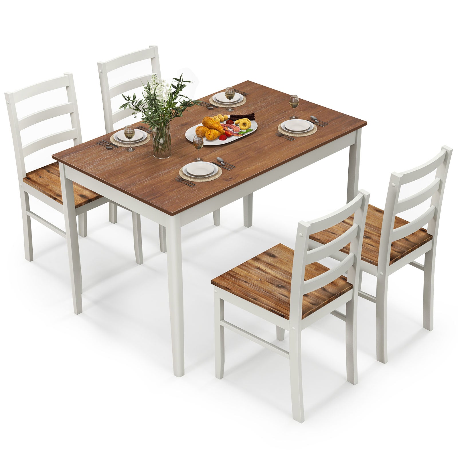 5 piece dining table deals and chairs