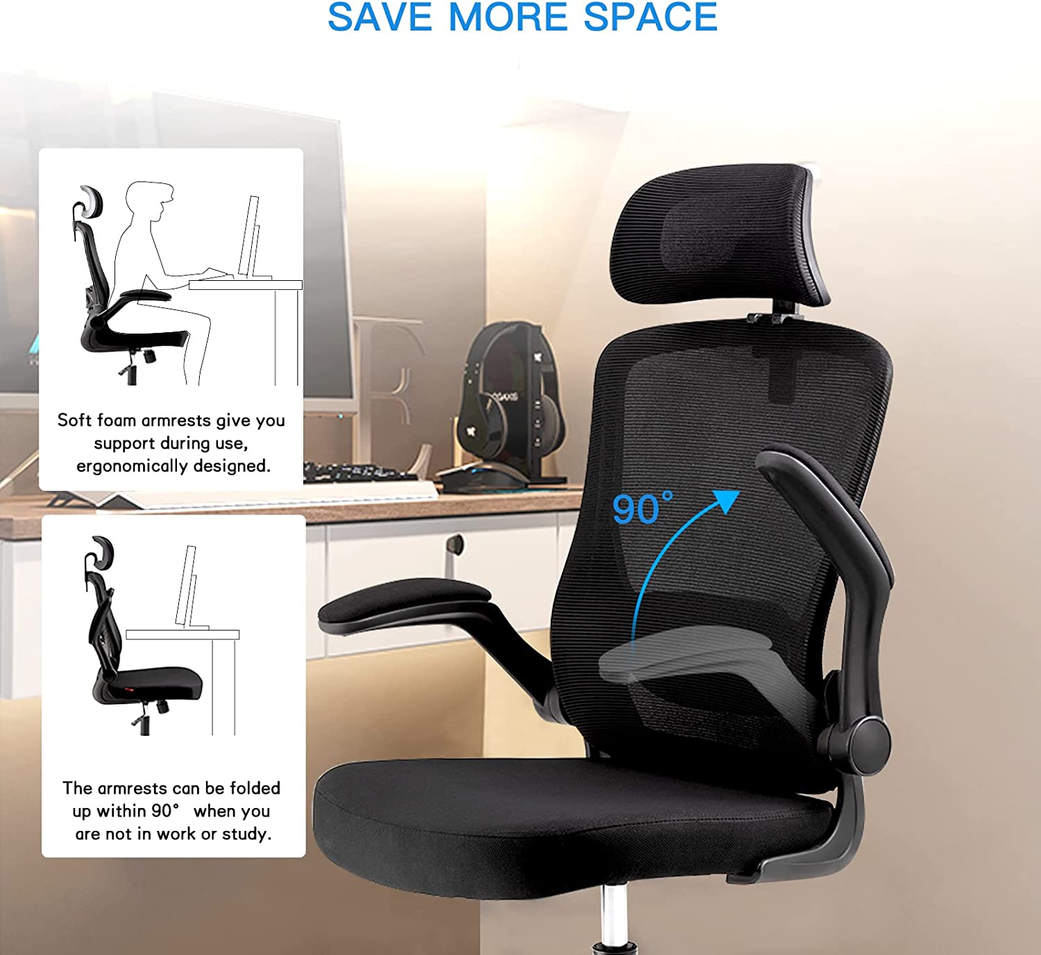 Magic Life Ergonomic Office Chair - High Back Desk Chair with