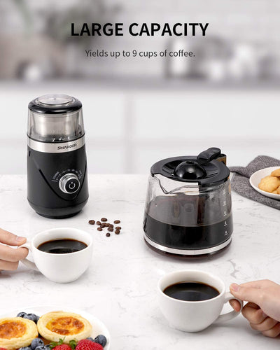 SHARDOR Coffee Grinder Electric, Removable Stainless Steel Cup, 25000rpm Powerful Grinder for Dried Spice, Pepper, Grain, Coffee Bean, Nuts