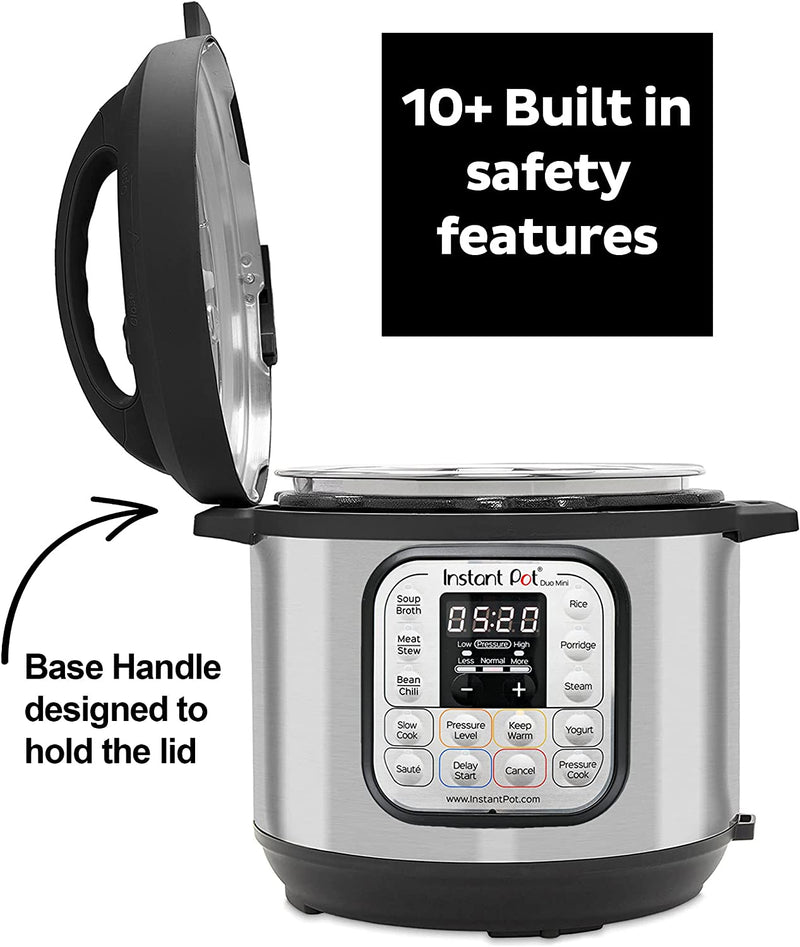 Instant Pot Duo 8L Electric Pressure Cooker, 7-in-1 Smart Cooker: Pressure Cooker, Slow Cooker, Rice Cooker, Sauté Pan, Yogurt Maker, Steamer Warmer