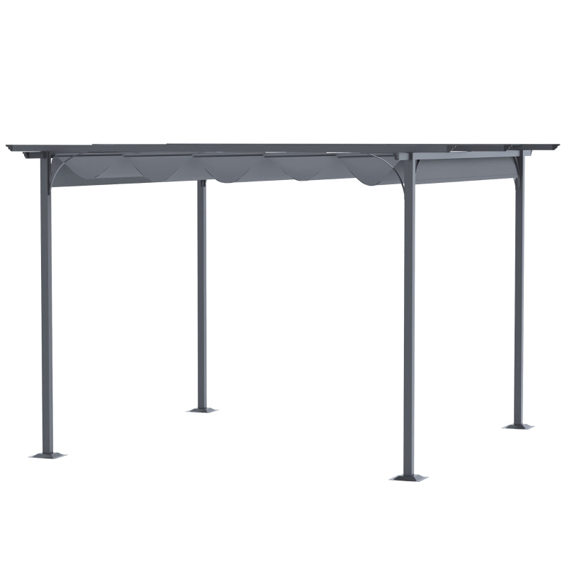 Metal Pergola Gazebo Awning - Grey