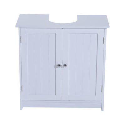 60Lx30Wx60H Cm Sink Base Cabinet - White